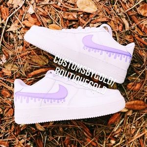 Purple drip CUSTOM Air Force 1 💜